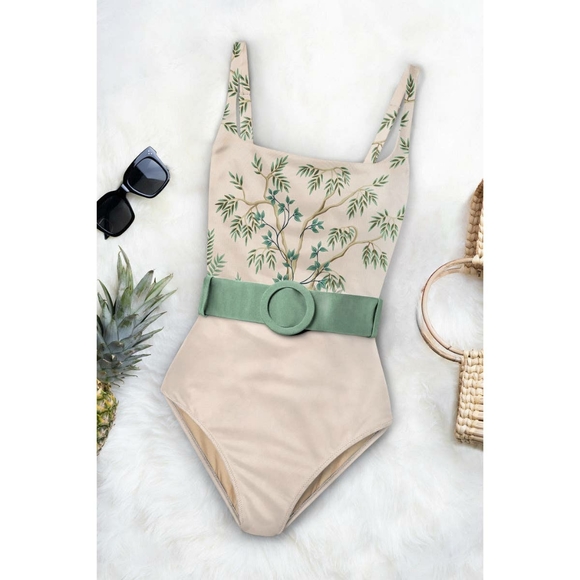 Nadeen Belted One-Piece - Picture 2 of 2